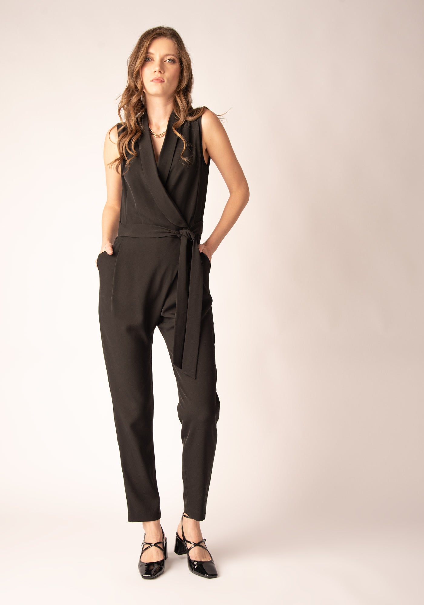 Black tuxedo jumpsuit online