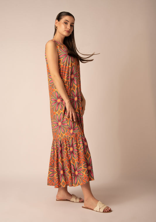 Women's Maxi Summer Dress - Bold Florals