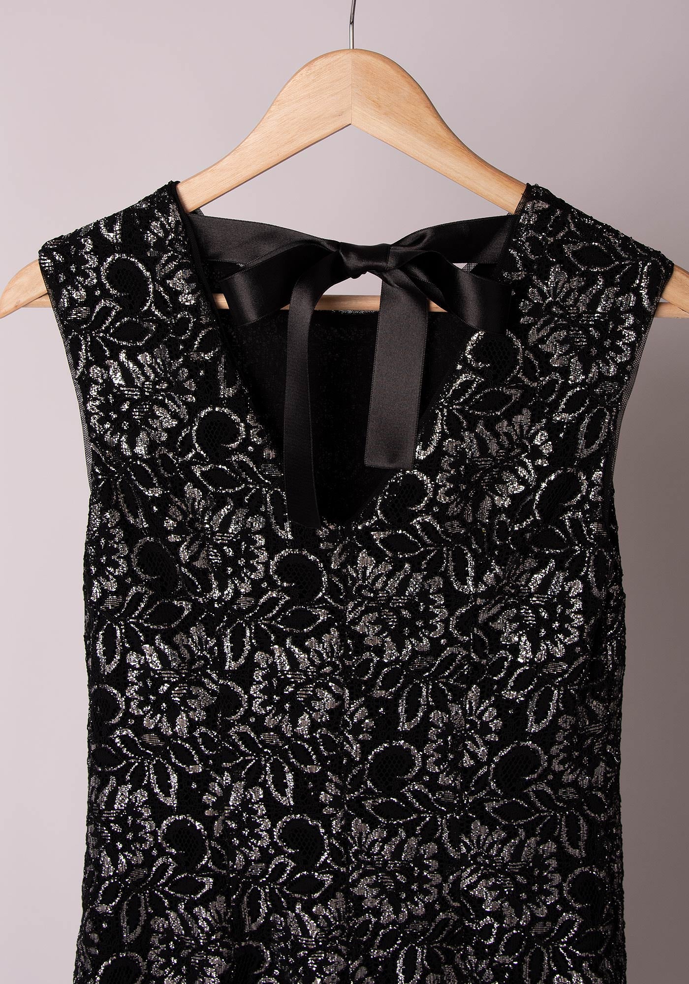 Shift Dress in Black Lace